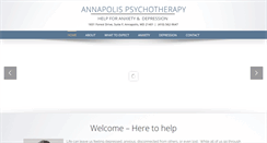 Desktop Screenshot of annapolispsychotherapy.com